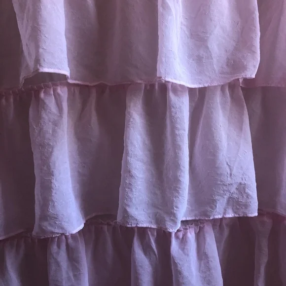Pink Ruffle Shower Curtain